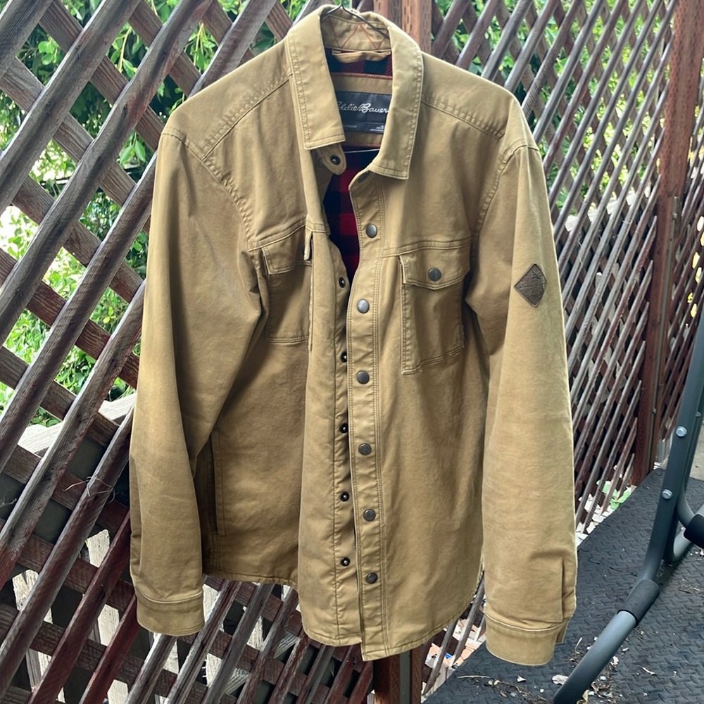 Eddie Bauer Fleece Lined shirt jacket